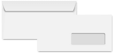 Clairalfa Enveloppen DL, 110 x 220 mm, Recycling wit