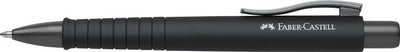 FABER-CASTELL POLY BALL XB intrekbare biros, geheel zwart