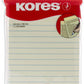 Kores kleefbriefjes Pastel Geel, 150 x 100 mm, gelijnd