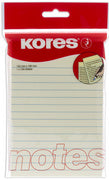 Kores kleefbriefjes Pastel Geel, 150 x 100 mm, gelijnd