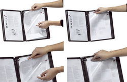 DURABLE FUNCTION-displaybord, DIN A4, transparant, tab: rood