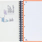 Oxford School Projectbook spiraalschrift, ft A4+, 4-gaats, gelijnd, aqua blauw