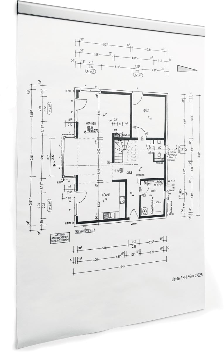 Durable Durafix zelfklevende magneetstrook, 297 mm, pak van 5 stuks, zilver