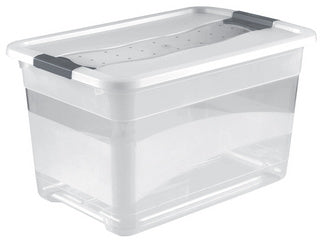 keeeper opbergdoos cornelia, 52 liter, transparant