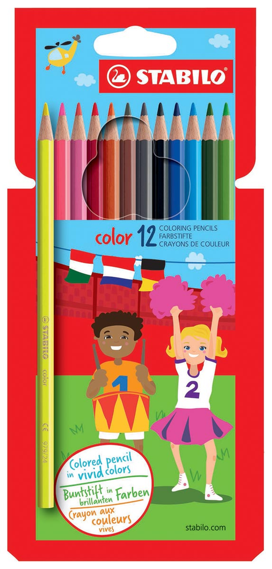 STABILO Color kleurpotlood, kartonnen etui van 12 stuks