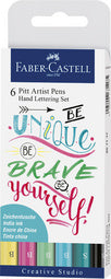 FABER-CASTELL PITT tekenpen, inktpotlood, set van 6