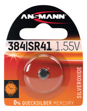 ANSMANN zilver-oxide horlogecel, SR1154 (SR44), 1,55 Volt