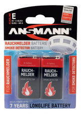 ANSMANN alkaline batterij, E-block 6LR61, 9 volt, blister à 2 stuks