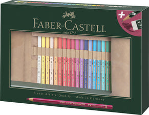 FABER-CASTELL POLYCHROMOS kleurpotloden, potloodrol, 34 stuks