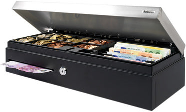 Safescan SD-4617S geldlade voor standaardgebruik, zwart/zilver