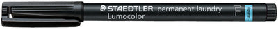 STAEDTLER Lumocolor wasmarker, zwart, blisterverpakking