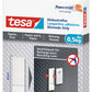 tesa Powerstrips plakstrips voor behang/pleister, transparant