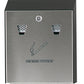 Rubbermaid Wandasbak Rokersstation, zwart / zilver