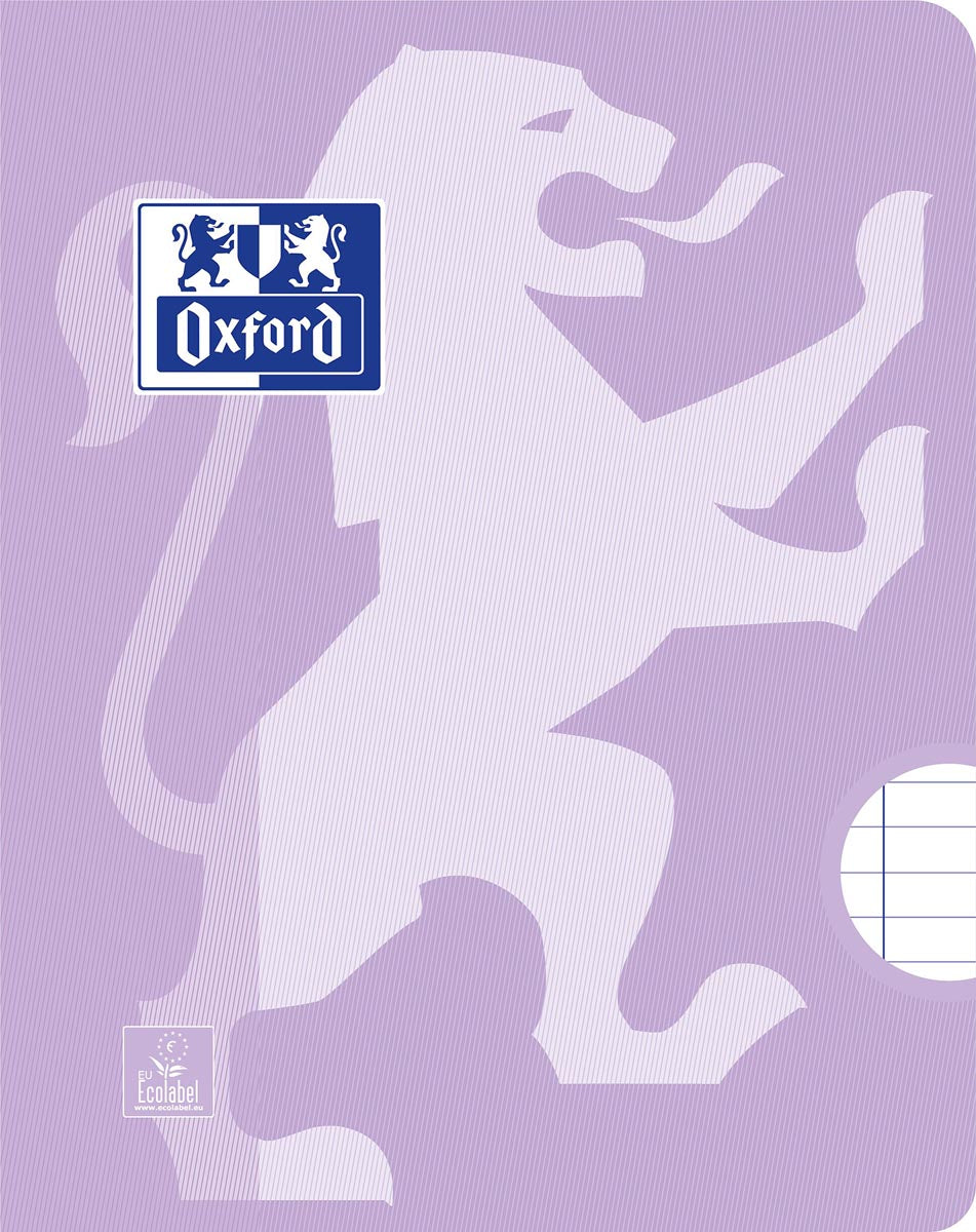 Oxford School schrift, ft A5, 72 bladzijden, met kantlijn, gelijnd, assorti, pak van 3 stuks