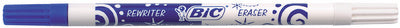 BIC inkt gum, wissen & correct, met 2 tips