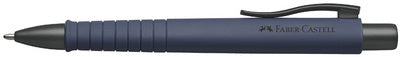 FABER-CASTELL POLY BALL XB intrekbare biros, geheel zwart