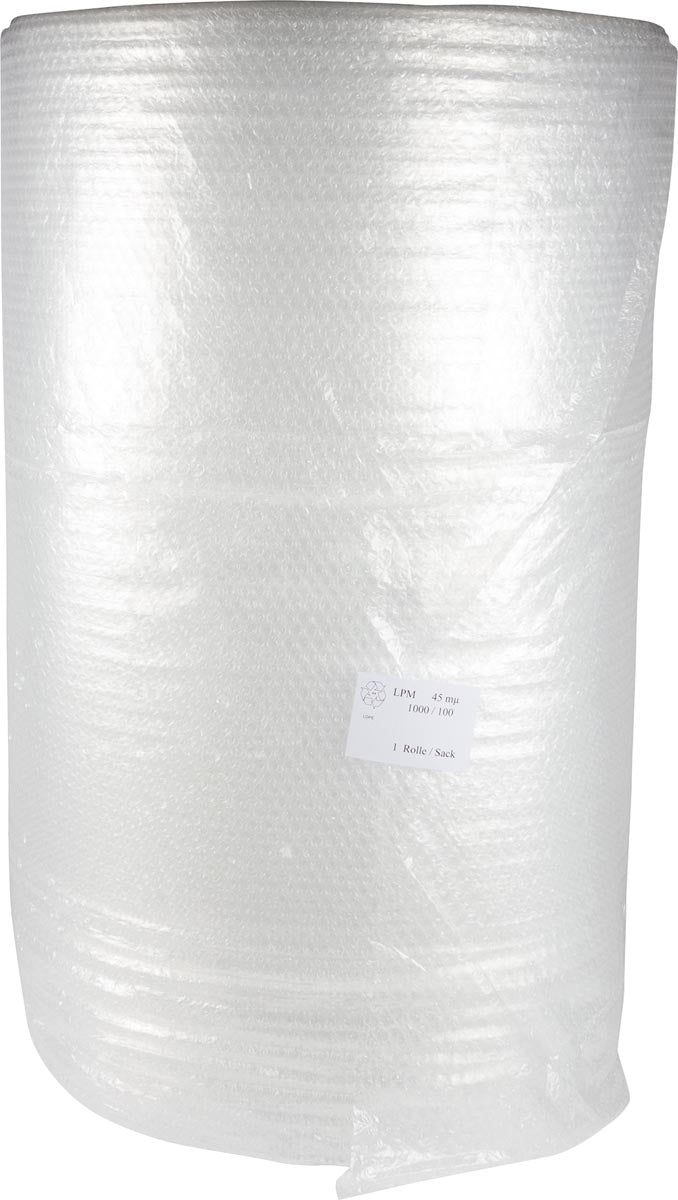 Q-CONNECT luchtkussenfolie 100 cm x 100 meter transparant