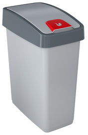 keeeper afvalbak magne, 25 liter, zilver/grijs
