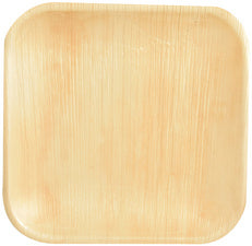 PAPSTAR palmblad plaat puur vierkant, 180 x 180 mm, 25 stuks.