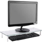 DIGITUS monitorstandaard, glas, wit