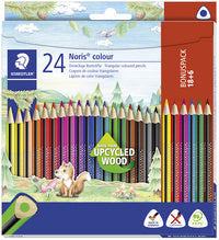 STAEDTLER Noris kleurkrijt driehoekig, 6-pack kartonnen doosje