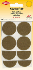 KLEIBER viltglijders, diameter: 35 mm, zwart