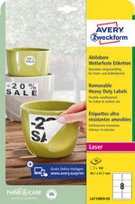 AVERY Zweckform Weerbestendige etiketten, 210x148 mm, verwijderbaar