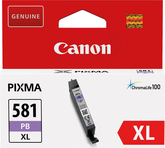 Canon inktcartridge CLI-581PB XL, 505 foto's, OEM 2053C001, photo blue
