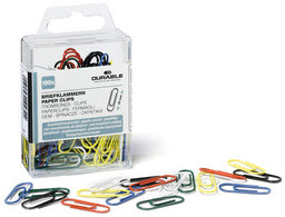 DUURZAME paperclips, met kunststof bekleed, gekleurd, 26 mm