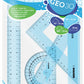 Kores geometrie set GEO15, 4 stuks, geassorteerde kleuren