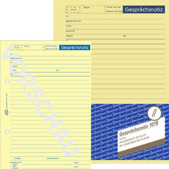 AVERY Zweckform Gespreksnotitieboek, A5, 50 vel