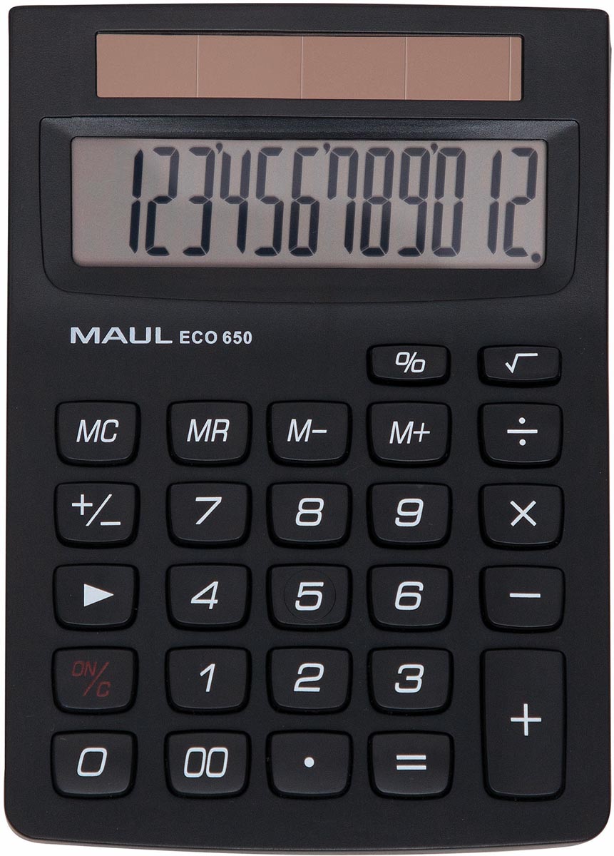 MAUL bureaurekenmachine ECO 650, zwart