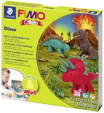 FIMO kinderen modelleerset Vorm & Speel Dino, Niveau 2