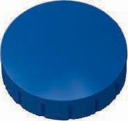 Maul magneet MAULsolid, diameter 24 x 8 mm, blauw, doos met 10 stuks