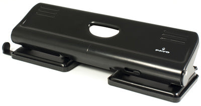pavo viervoudige perforator, perforatiecapaciteit: 22 vel, zwart