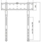 LogiLink TV muurbeugel, plat, voor 81,28 - 165,10 cm