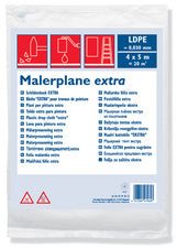 WESTEX bouwfolie, LDPE, 30 my, doorschijnend, 4 x 5 m