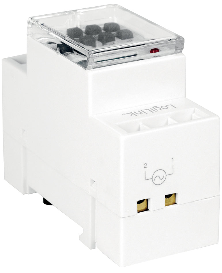 LogiLink Digitale timer voor railmontage, wit