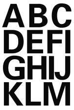 HERMA lettersticker A-Z, folie zwart, 20 x 20 mm