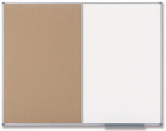 nobo combinatiebord, whiteboard/kurk, afmetingen: (B)900 x (H)600 mm