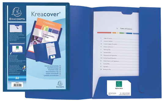 EXACOMPTA presentatiemap Kreacover, PP, A4, gesorteerd