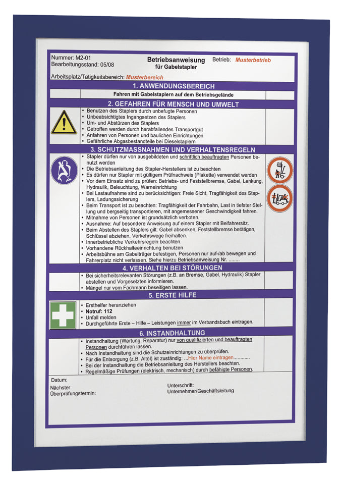 DUURZAAM Magneetkader DURAFRAME, DIN A4, rood