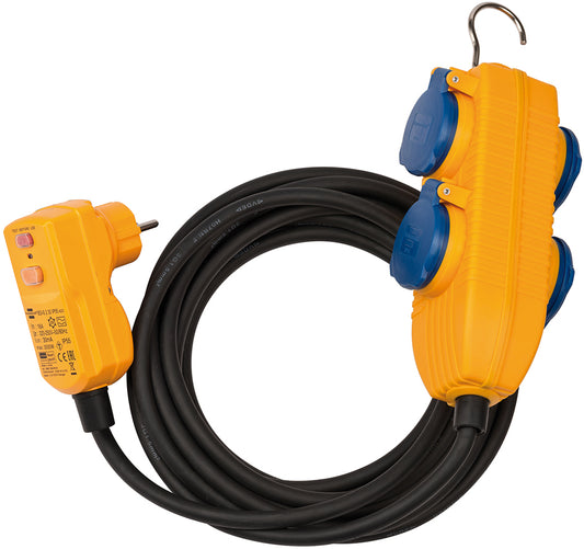 brennenstuhl beschermende adapterkabel IP54, 4-voudig, lengte: 5,00 m
