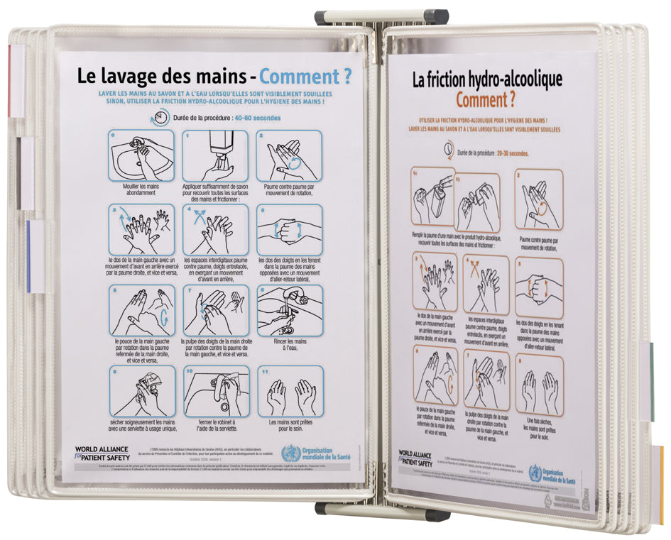tarifold STERIFOLD display bord roestvrij staal, A4, zwart