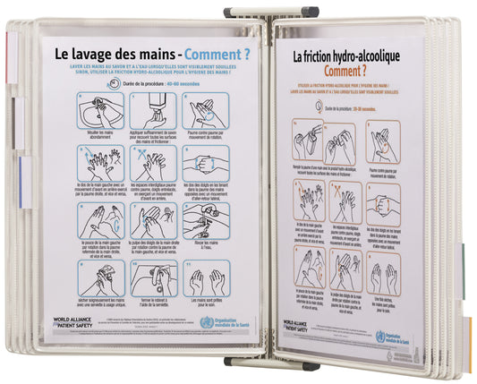 tarifold STERIFOLD display bord roestvrij staal, A4, zwart