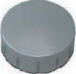 Maul magneet MAULsolid, diameter 15 x 7 mm, grijs, doos met 10 stuks