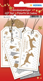 HERMA Kerst geschenk label Vrolijk Kerstfeest