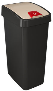 keeeper afvalbak magne, 45 liter, zilver/grijs
