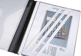 DURABLE afdekrails, voor DIN A4 formaat, wit