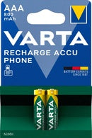 VARTA Telefoon Batterij RECHARGE ACCU TELEFOON, Micro (AAA)